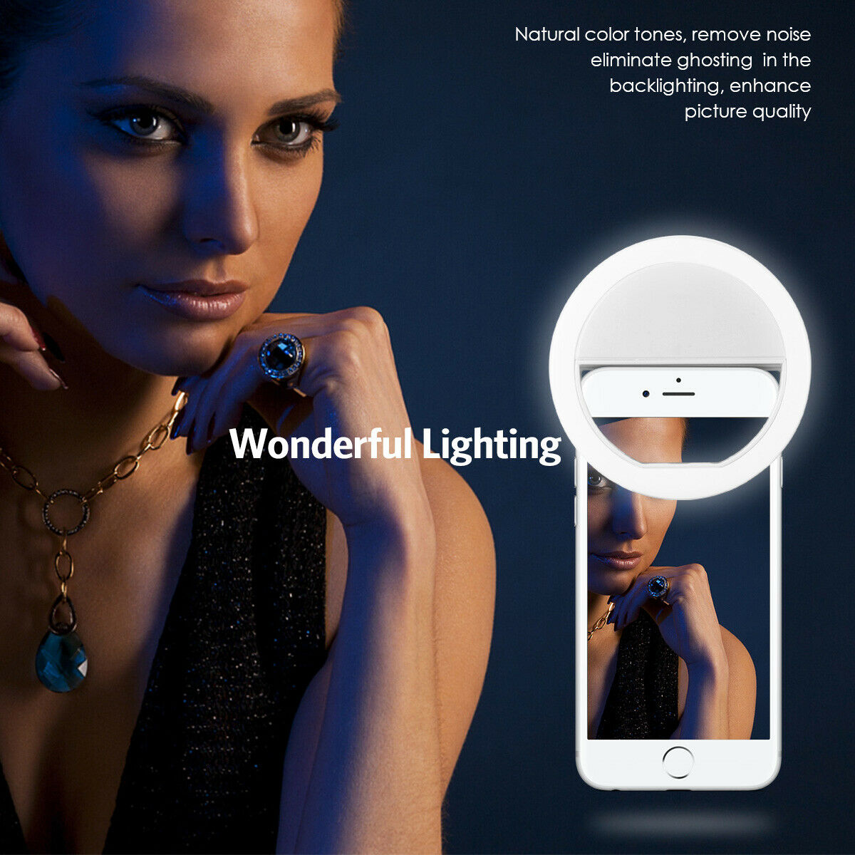 Photography Lighting Set Up - USB Charge Led Selfie Ring Light