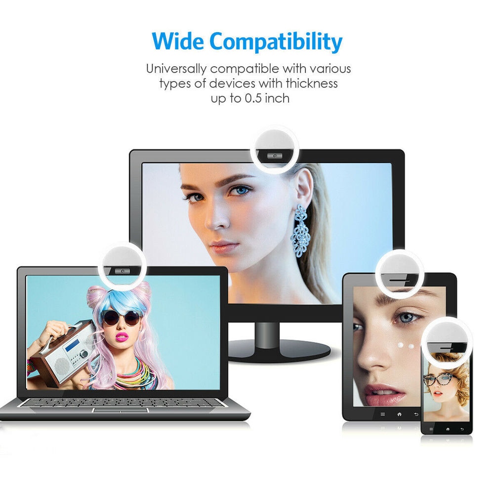 USB Rechargeable LED Selfie Ri - Photography Lighting Set Up review and price