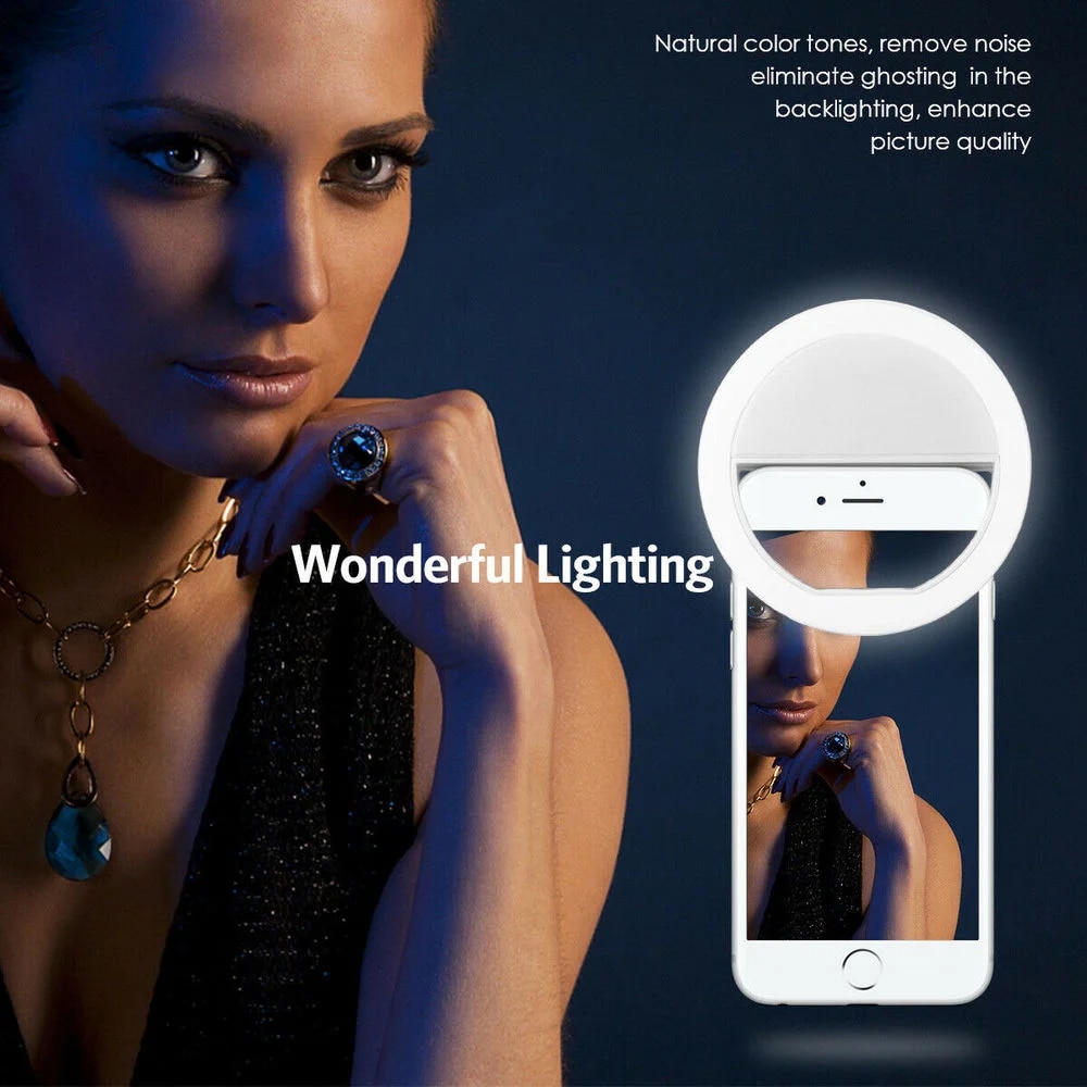 USB Rechargeable LED Selfie Ri - Photography Lighting Set Up review and price