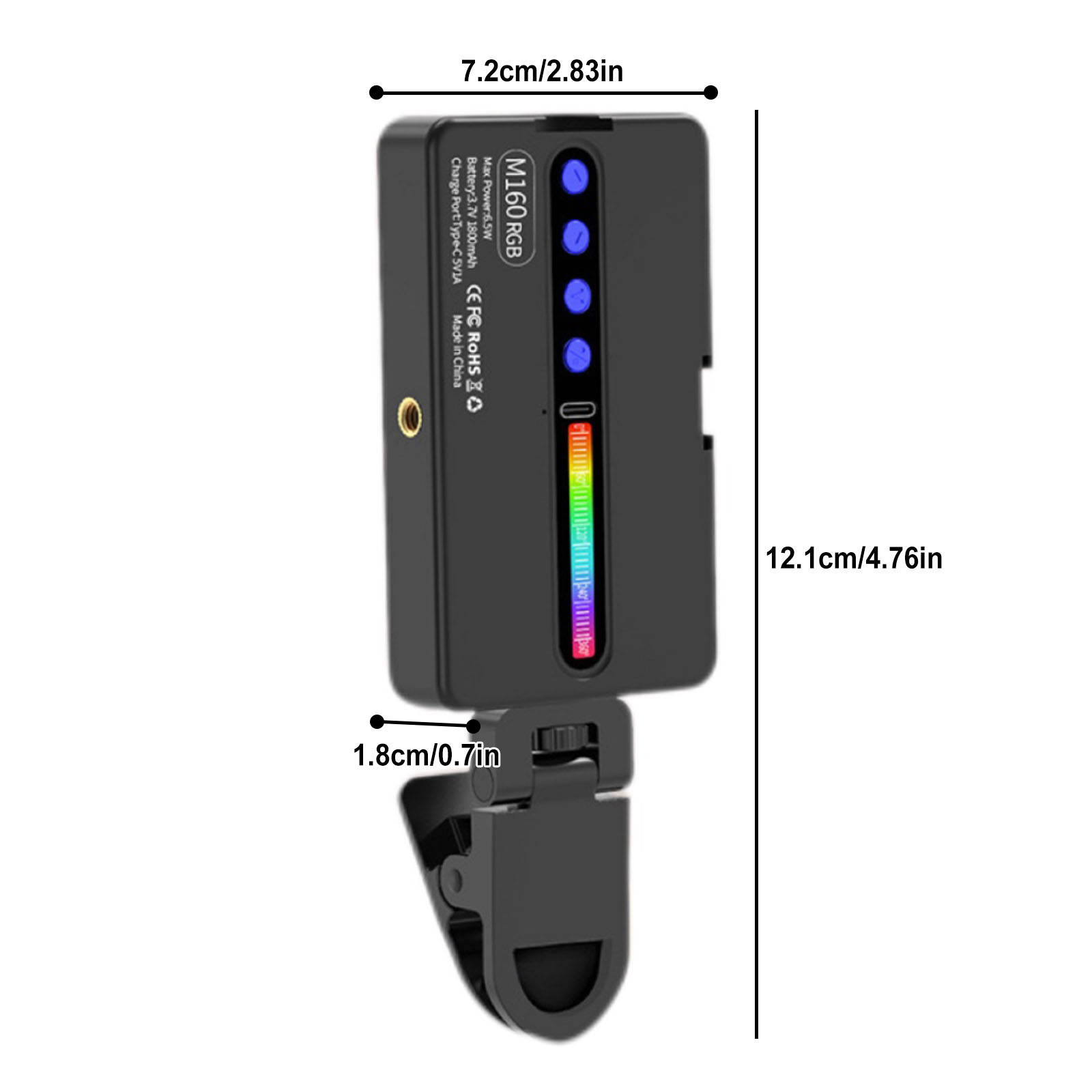 6.5W RGB LED Video Light 2700K - Photography Lighting Types review and price