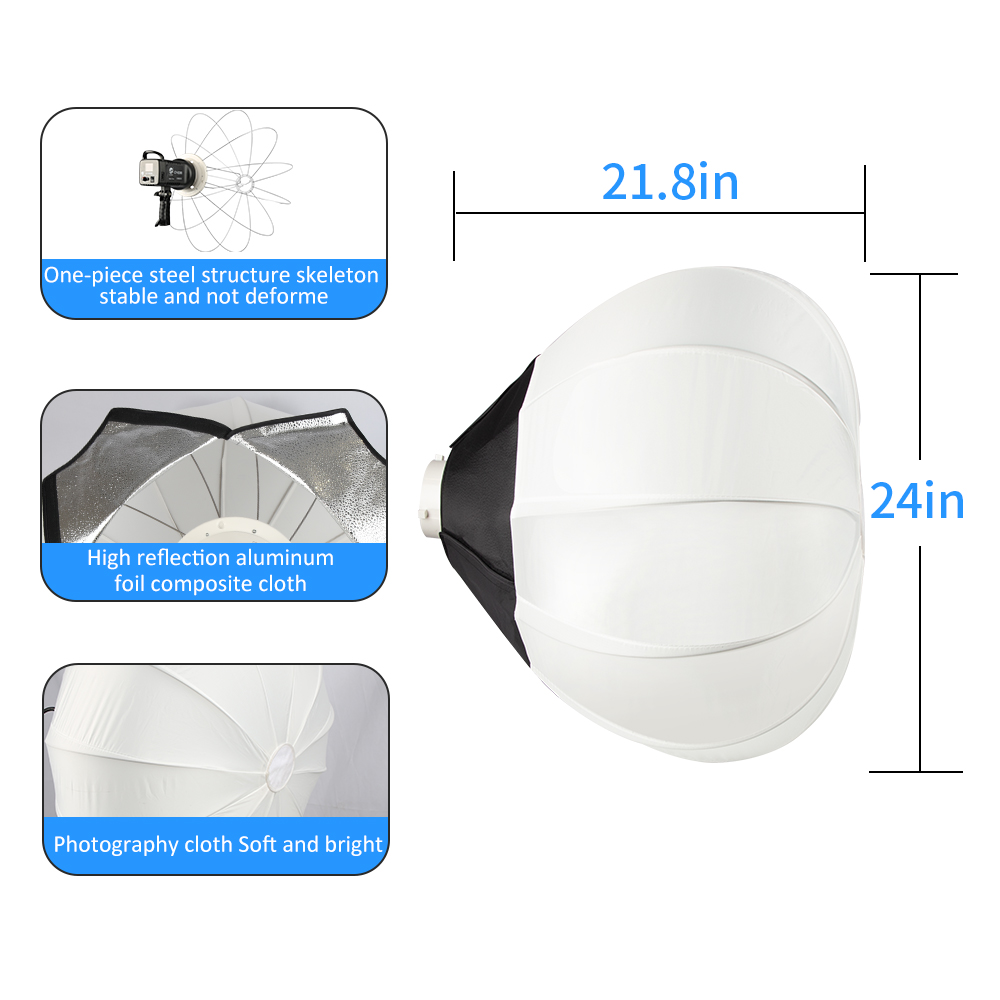 65cm Globe Lantern Softbox Bow - Globe Modifier Round review and price