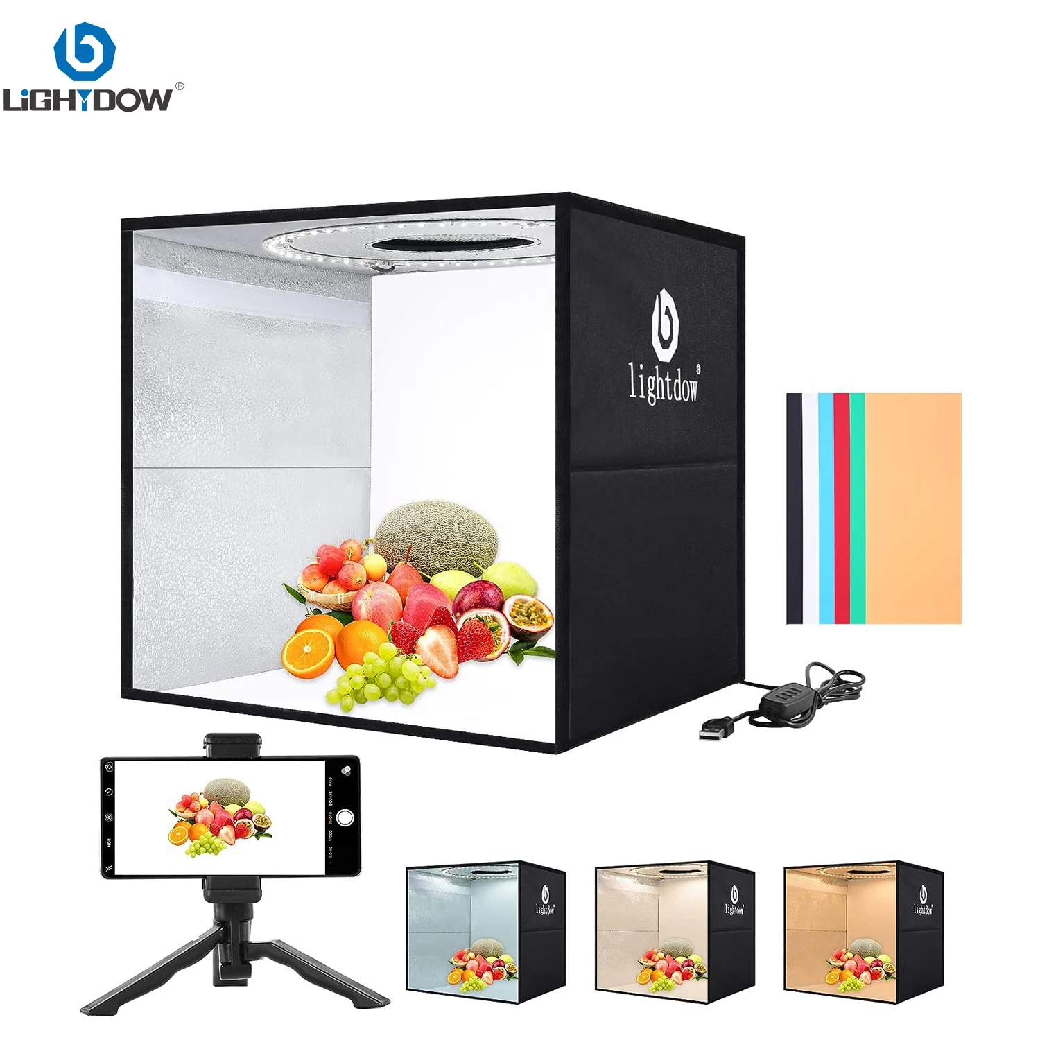 Lightdow Dimmable Photo Box LE - Photography Lighting Set Up review and price