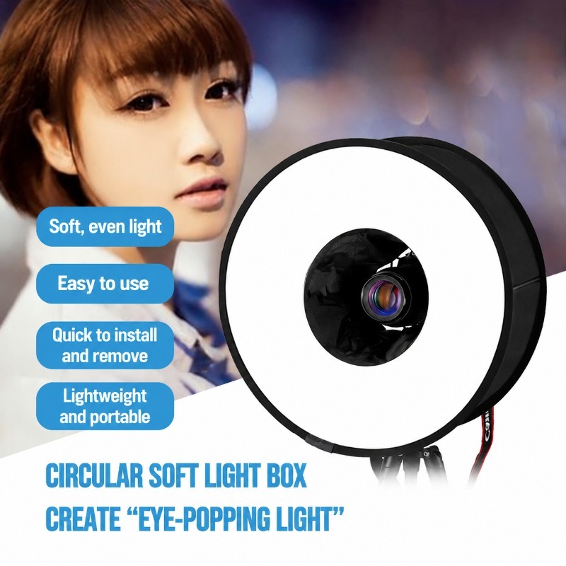 Foldable 45cm Ring‑flash Soft‑ - Photography Lighting Types review and price